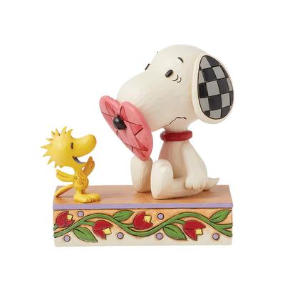 JIM SHORE Snoopy with Nose Through Heart 6016259