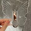Punch-Free Clear Stylish Butterflys Wall Hook Stable Wear Resistant Wall Hanger For Door Back Hanging