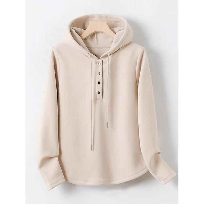 2025 early spring and autumn new women s sweater women s hooded foreign style fashion loose and thin long-sleeved top 3XL абрикосовый