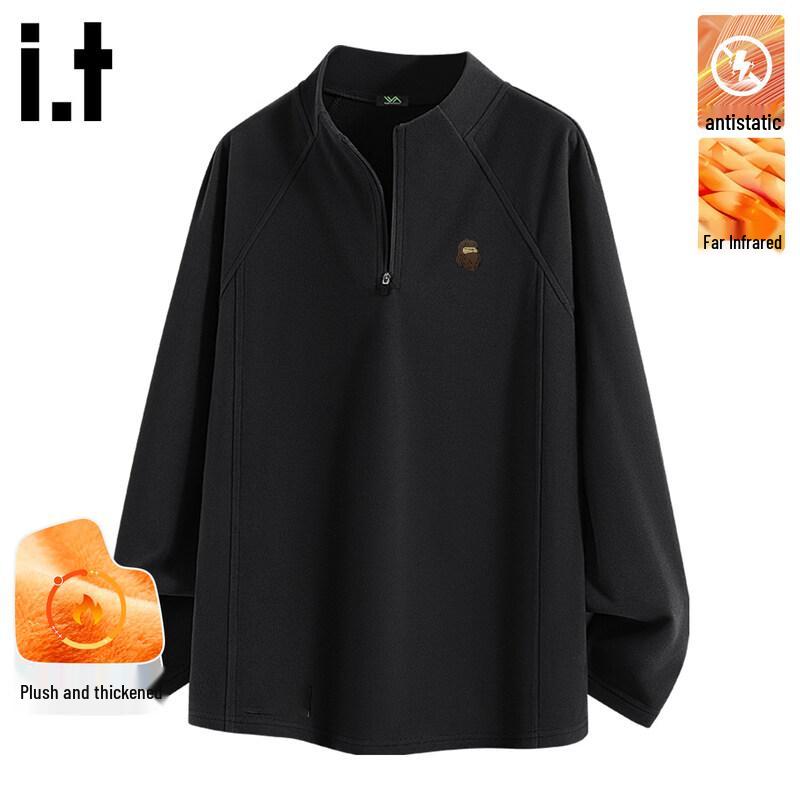 

Fingercroxx Men s Warm Fleece Half-Zip Base Layer XL