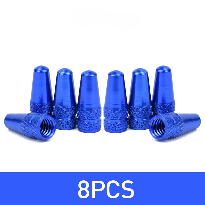 4/8pcs Aluminum Alloy Bicycle Tire Prest Valve Cap MTB Road Bike Covered Protector Road MTB Tyre Dustproof Bike Presta Valve