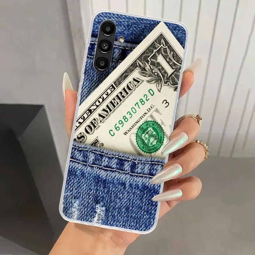 Banknote Dollar Cash Money Phone Case for Samsung Galaxy A16 A26 A36 A56 A15 A25 A35 A55 A14 A24 A34 A54 A13 A23 A33 A53 A05S A0