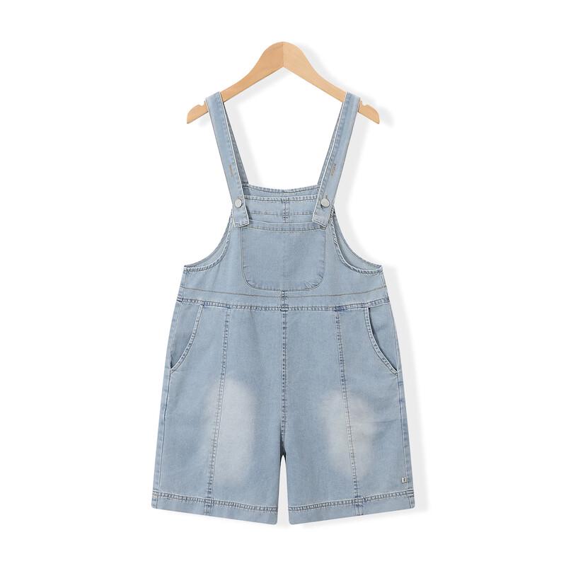 Montagut Mädchen Sommer Denim Latzhosen Set