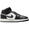 Air Jordan 1 Mid GS Black Off Noir Kids Sneakers Summit-White DQ8423-010