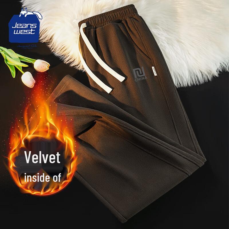 

Jeanswest Club 2025 A/W Heavyweight Fleece-lined Corduroy Wide-Leg Pants 3XL