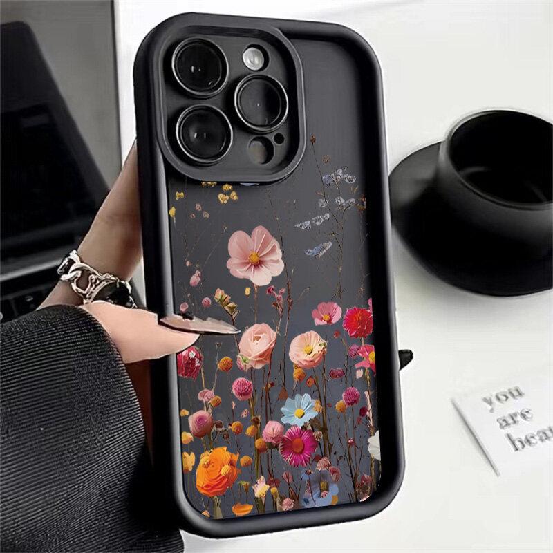 INS Pink Bow Flower Phone Case for Samsung Galaxy M34 M31 M51 M30S M23 M20 M11 M15 J4 J6 Plus J8 A02 S21 FE S20 Ultra Plus Cover