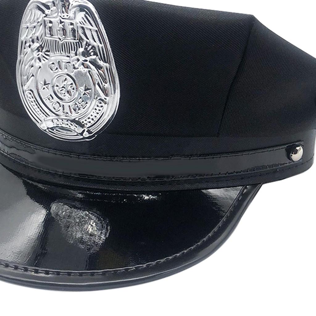 Children Police Hat Funny Fancy Dress Kids Police Officer Hat for Carnival Birthday Pretend Play Stage Performance Holiday