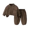 Kids Casual Long-Sleeve Set, Comfortable Daily Wear Outfits