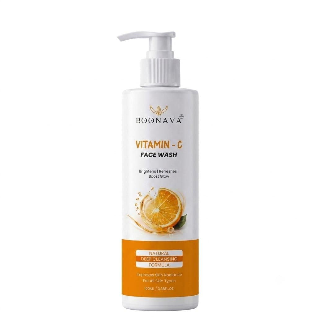 Vitamin C Face Wash for Deep Cleansing & Skin Brightening | Refreshing Daily Face Cleanser for Glowing Skin | Removes Dirt, Excess Oil & Impuriti