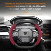 Housse de volant texturée fibre de carbone mate suédée adaptée pour Peugeot 206 208 3008 308 207 307 2008 508 5008 407 107 Partner Rifter