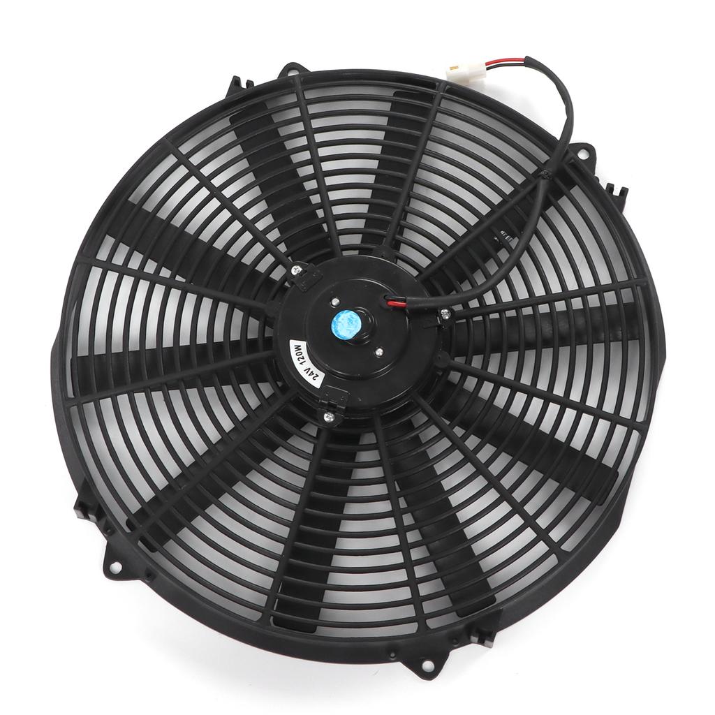 16in Universal Slim Fan Push Pull Electric Radiator Cooling Fan 24V 120W for Car Truck RV