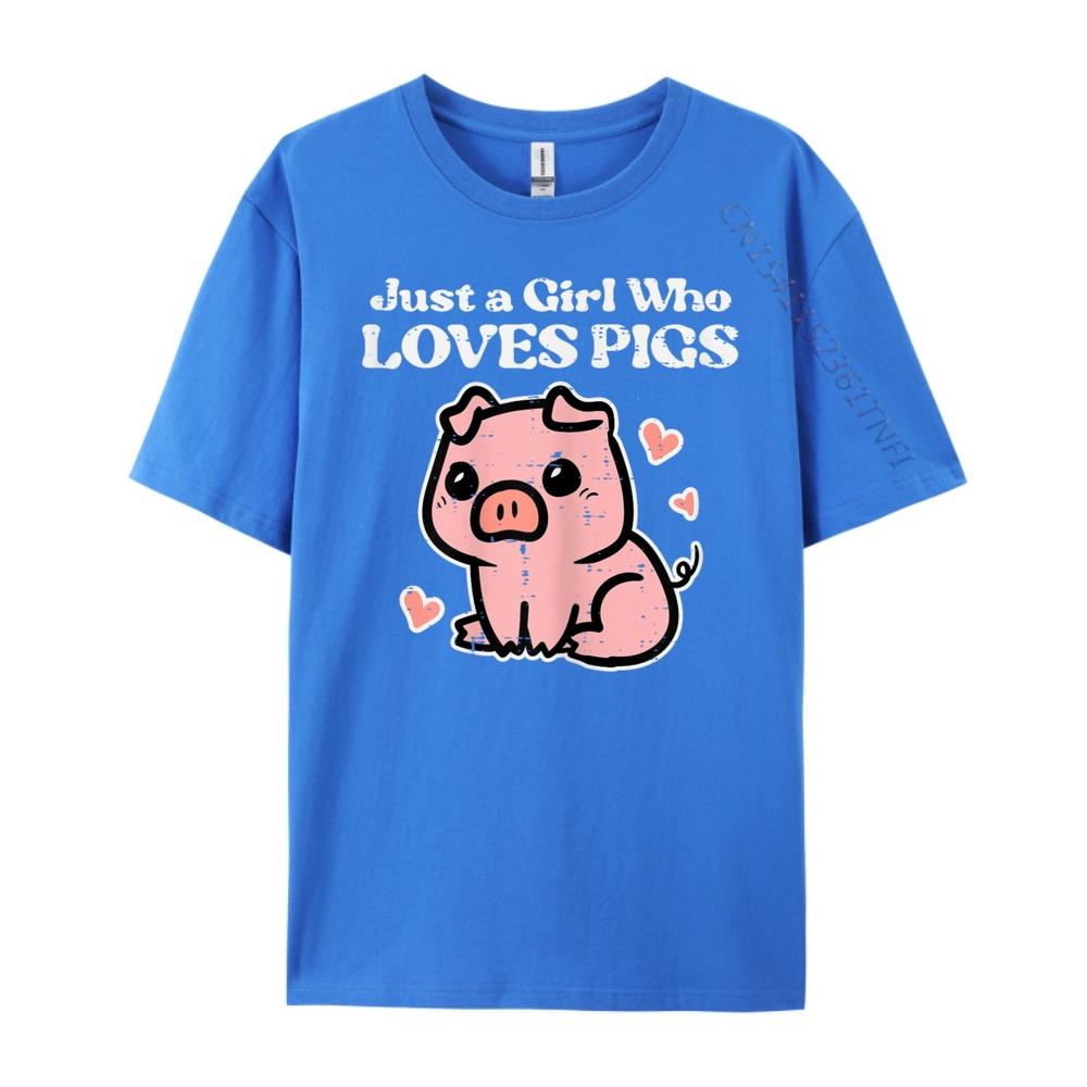 Just A Who Loves Pigs Cute Hog Swine Toddler Girls Street Wear T Shirt Funny Gifts Graphic Tee Shirt