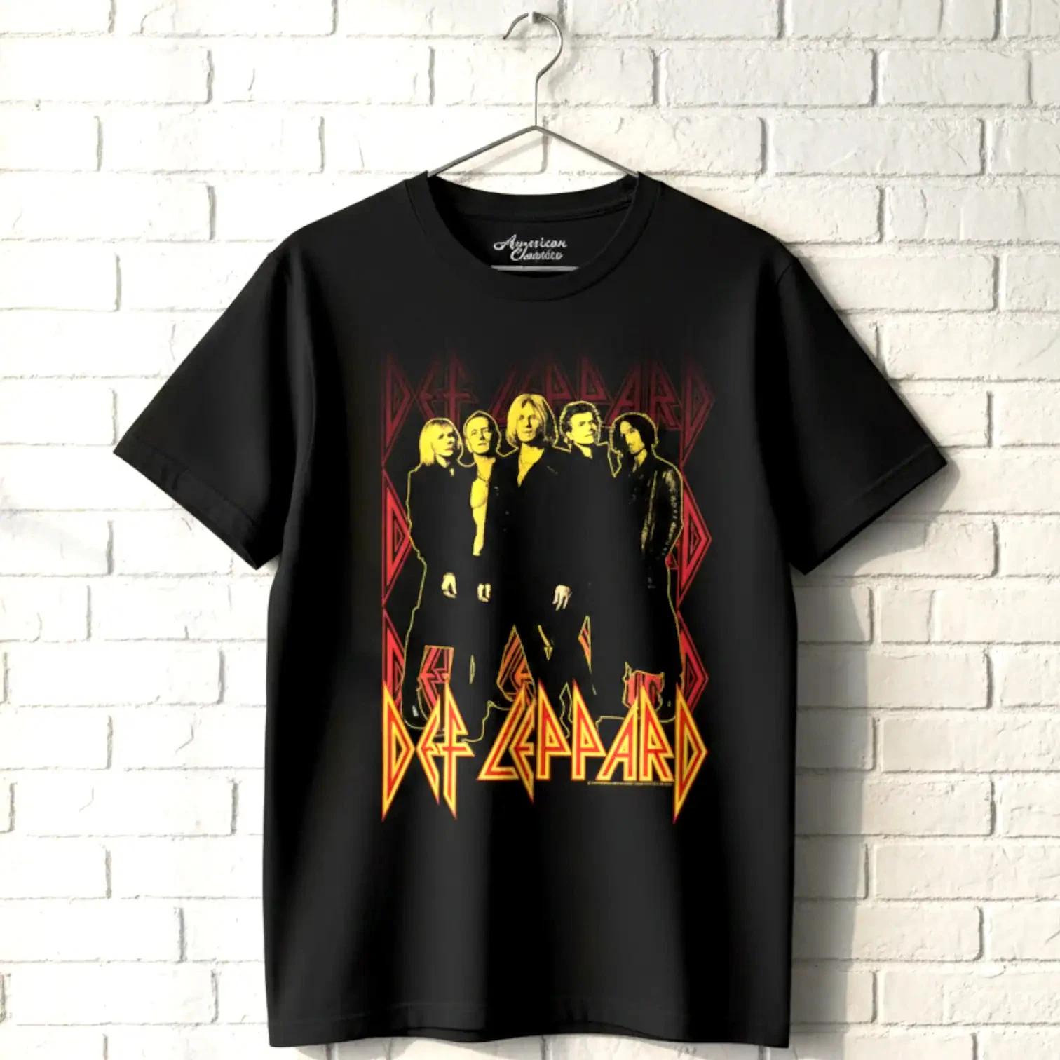 Def Leppard Burning Up Men s T Shirt XL