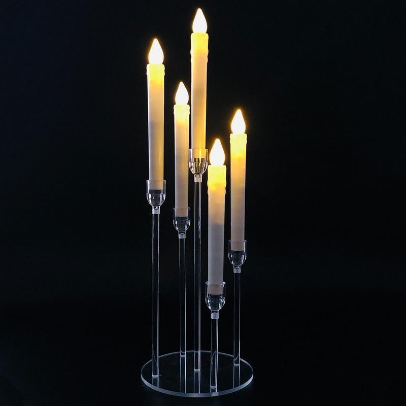 Acrylic Candlestick Holders Transparent Taper Candle Holder Wedding Party Favors Lightweight Decorative Table Centerpieces