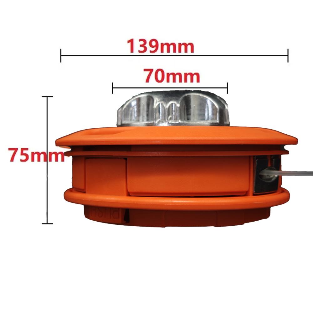 M10 Aluminum Head Nylon Grass Trimmer Head 2 Lijnen Brush Cutter Grass Universele Bump Feed Line Strimme Garden Tools