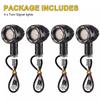 4Pcs Motorcycle Bullet Brake Running Turn Signal Tail Light Motorcycle Led Lights Rear Indicator Tail Light Motorcycle Parts