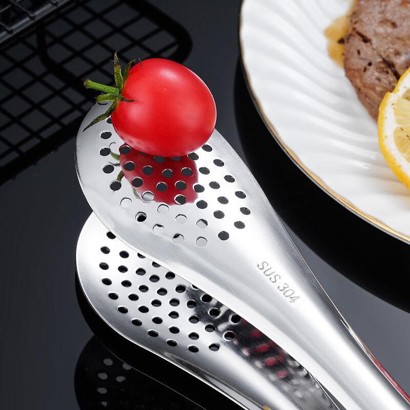 Zhishi 304 Stainless Steel BBQ & Food Tongs