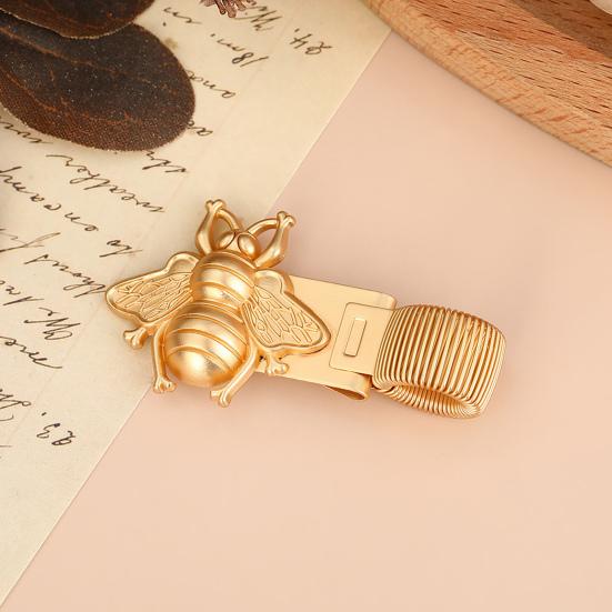 Insect Themed Metal Pen Spring Vintage Metal Clamp for Bee/Cicada Design Clip with Notebooks Journals School