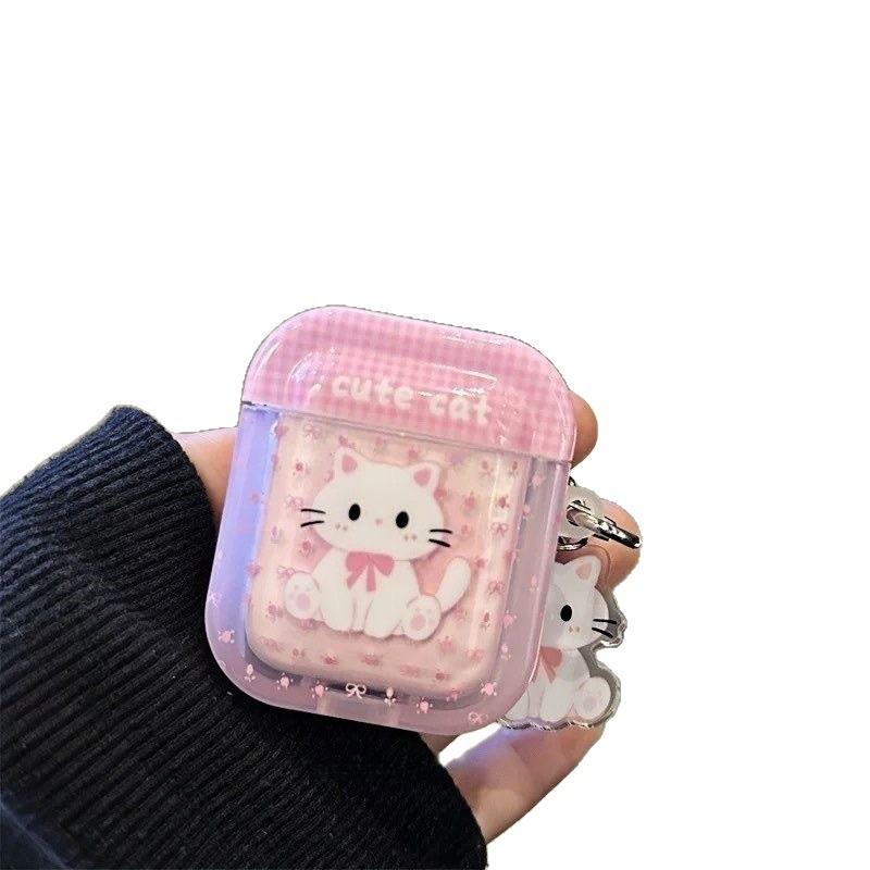 Cute cartoon cat for AirPods 1/1st generation earphone case pro/2nd and 3rd generation bluetooth earphone case
