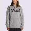 Vans American Vintage Letter Print Hooded Long Sleeve Loose Sweatshirt Unisex sweatshirt Gray VN0A456BADY