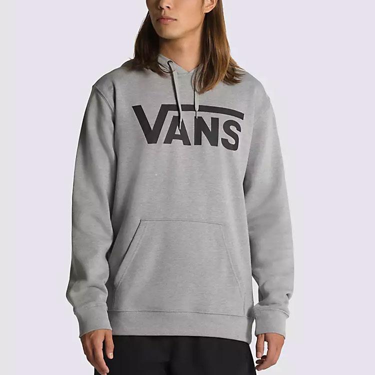 Vans American Vintage Letter Print Hooded Long Sleeve Loose Sweatshirt Unisex sweatshirt Gray VN0A456BADY