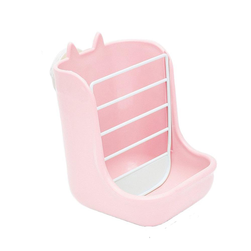 Anti Scratching Rabbit Cage Bowl Fixable 2 in 1 Food Trough Fixed Hay Feeder Holder  Small Animal