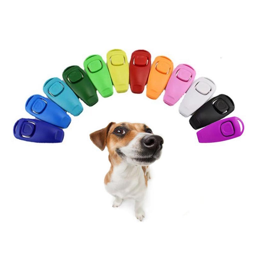 2 Stück Ergonomische Hundeklicker Pfeife Trainingsset Kunststoff Outdoor Gehtraining Gerät Für Rassen Kommandos Und Verhalten