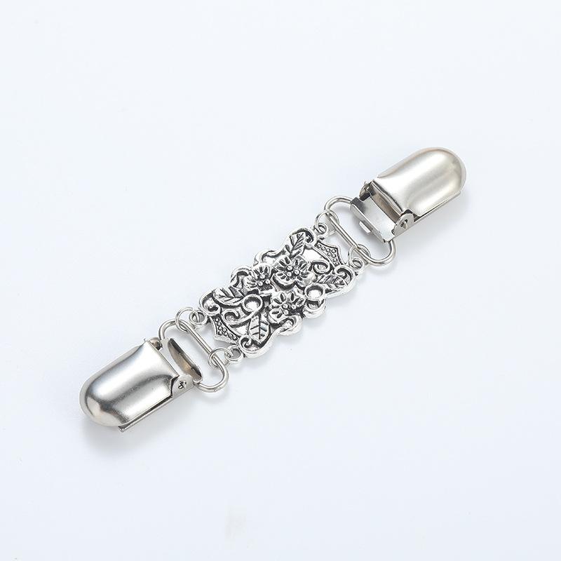 1pcs Alloy Shawl Sweater Clip, Vintage Anti Glare Collar Scarf Silk Scarf Buckle Accessory