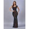 V-neck Sequined Sling High Waist Evening Dress Fishtail Skirt Long Dress Dress V-Neck Sequin Gown