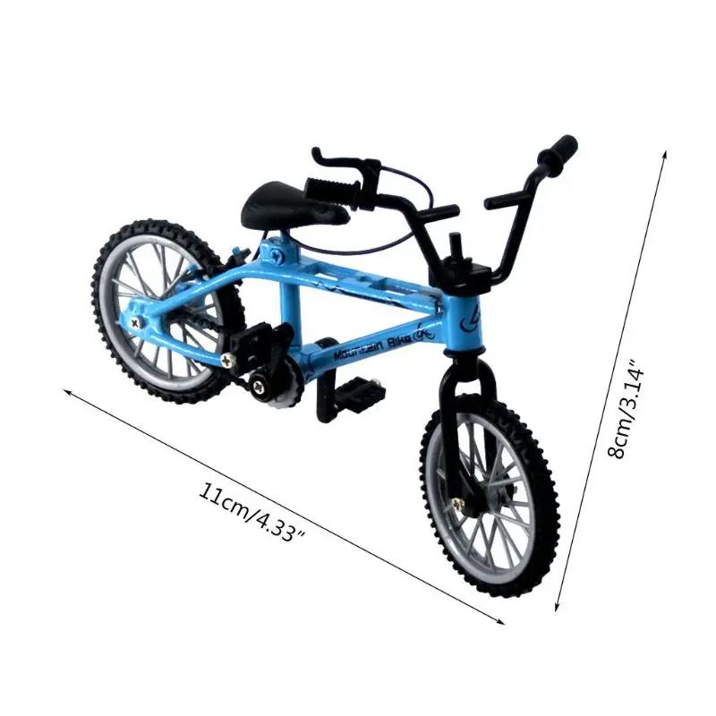 1PC Mini Model Alloy Bicycle Toy Finger Mountain Bike Simulation Metal Finger Bike Funny Learning Playthings Gift Idea Ideal for Kids Children