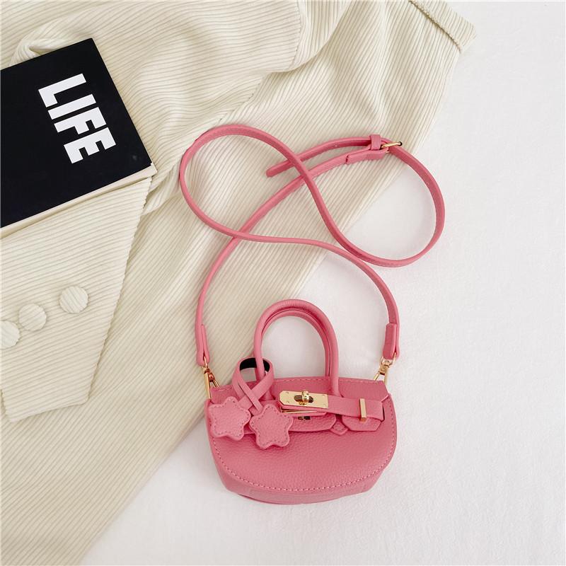 Stylish Mini Crossbody Pu Bag For Kids Chic Princess Coin Purse Accessory