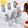 New Pastry Tips Large Baking Russian Nozzles Cookie Baking Pastry Tools Rose Head And Mouth Decorating Cake Tools
