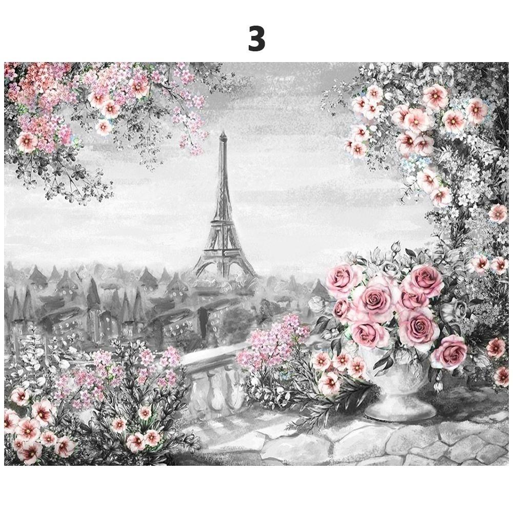 Landschaft DIY 5D Diamant Malerei voller Runde Harz Eisen Turm Landschaft Diamant Stickerei Kreuzstich Diamant Mosaik Home Decor