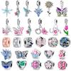 Fashion Colorful Butterfly Dragonfly Hummingbird Spring Series Charms Beads Fit 925 Original Bracelet Jewelry