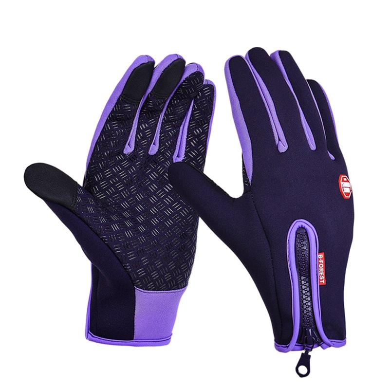 Winter Gloves For Men Bike Cycling Gloves Windproof Cold Proof Full Finger Outdoor Waterproof Bicycle Motorcycle Riding Mitten