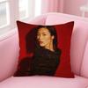 Popular Fashion Chinese Sexy Model LLiu Wen Cushion Cover Pillowcase Short Plush Invisible Zipper Room Sofa Cushion Cover
