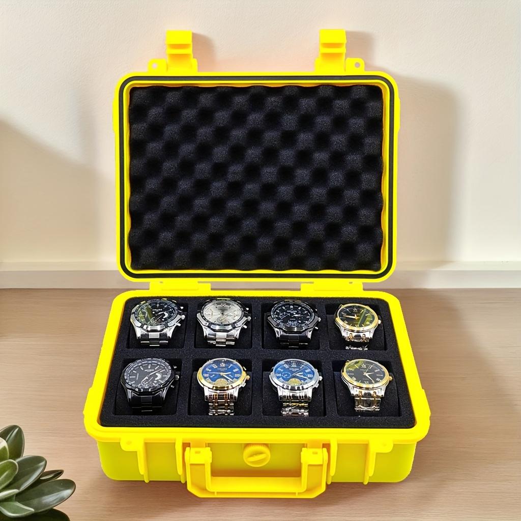 1pc Watch Storage Box, PP Material, Holds 4/8 Watches, Waterproof Dustproof, Great Gift for Valentine's/Father's Day/Christmas