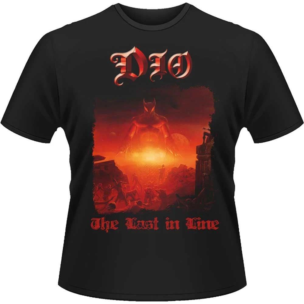 Rock Off officially licensed products Dio Last in Line Band Logo T Shirt M Black S