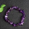 Natural Crystal Style Chip Stone Bracelet Healing Crystal Stretch Bracelet,1pc