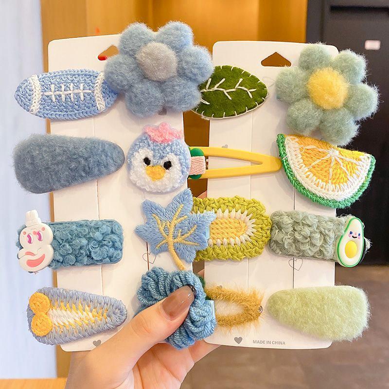 Autumn/Winter 2025 Lambswool Plush Hair Clip: Cute BB Clip Headwear for Women & Children