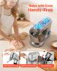 Küchenmaschine, 6 L Elektrische Küchenmaschine, 1500W Teigkneter, 6+P Geschwindigkeiten Kippkopf-Küchenmixer mit 1,5 L Mixbecher, Edelstahlschüssel, Knethaken,