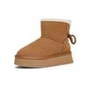 Thickened Warm Snow Boots Autumn and Winter Thick-soled Short Cotton Shoes Velvet Cold-proof Foot Cotton Boots