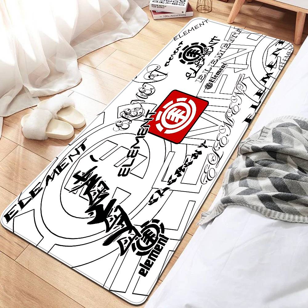 Tappetino per Porta Logo Skateboard E-Element Lavabile Antiscivolo Tappeto per Area Salotto Divani Sedie Tappeti per Area Comodino Cucina