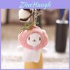 Soft Plush Cat Keychain Stuffed Animal Toy Taiyaki Head Design For Bag Decor Gift