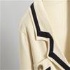 Autumn And Winter Knitted Wide Leg Pants Two Piece Suit Short Style Small Fragrance Fashionable Casual Suit For Women