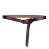 Genuine Leather Womens Belt With Alloy Closure And Slim Width For Casual And School Outfits