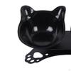 Cat Elevated Double Bowls Raised Pet Feeder Removable Portable Tilted Water Dispenser Supplies