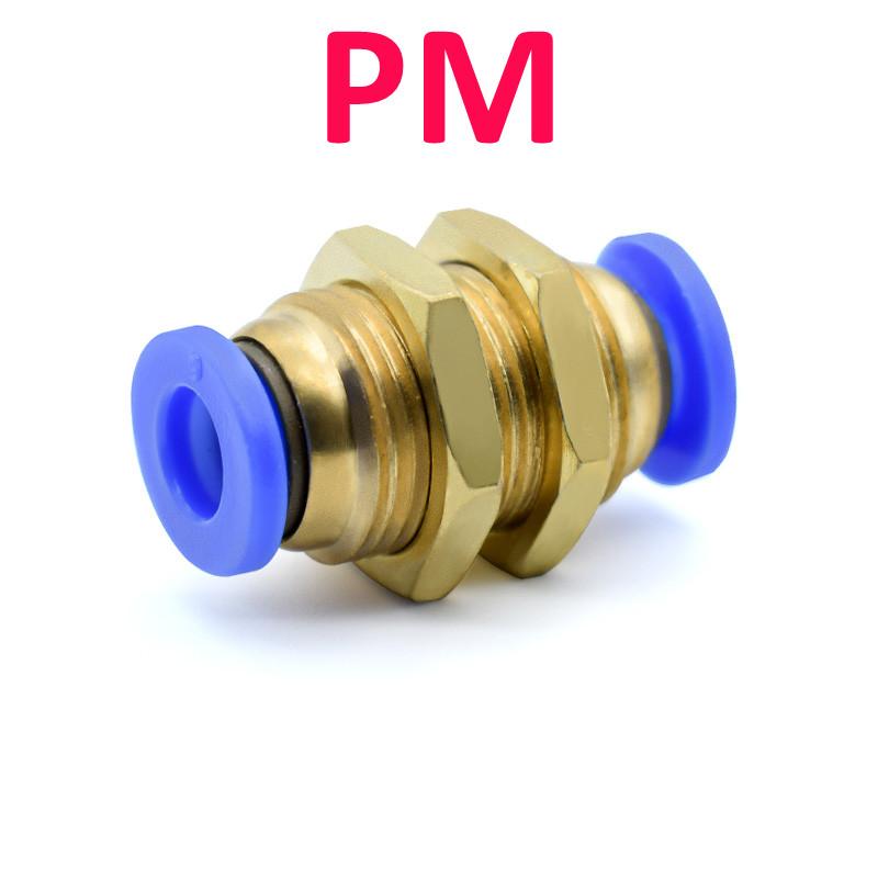 Pneumatic Fitting Pipe Connector Tube Air Quick Fittings Water Push In Hose Couping 4mm 6mm 8mm 10mm 12mm 14mm PU PY PK PE PV SA