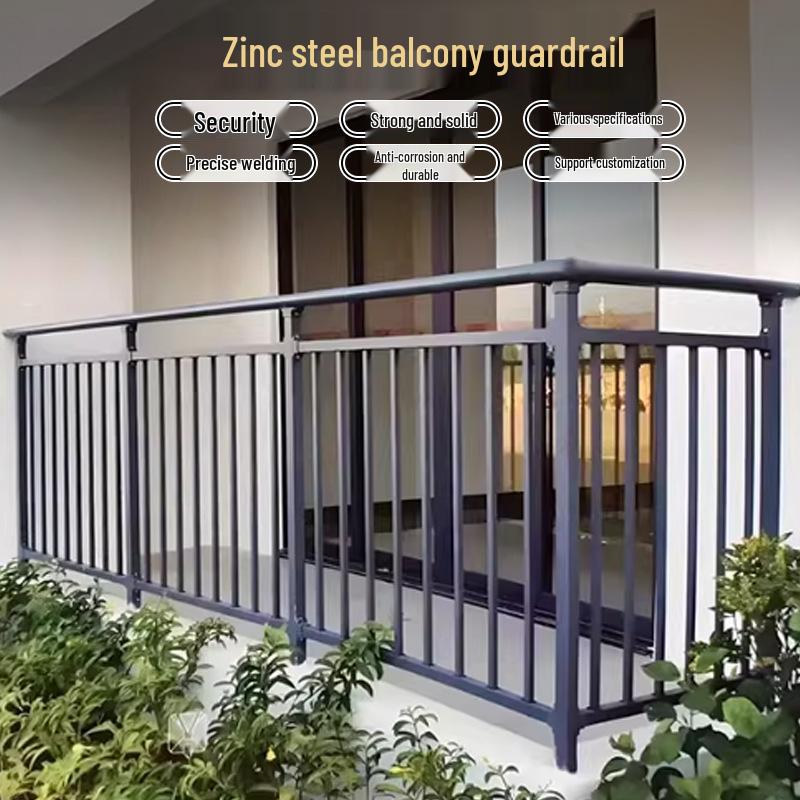 Zinc-Steel Outdoor Stair and Balcony Railing for Villas and Buildings