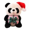 Cute Christmas Panda Plush Doll: Big Panda Hug Pillow Mascot